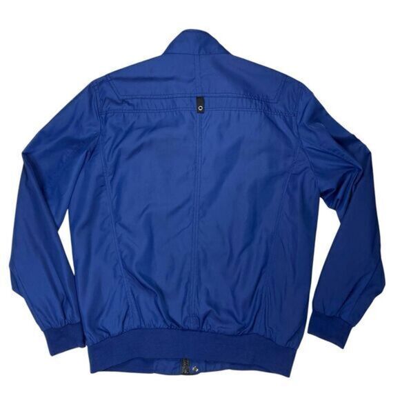 Zara Man Utility Jacket Men XL Blue Black Zip Button Sport Classic Bomber Jacket - Picture 6 of 16